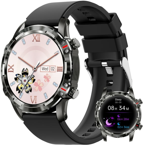 VOPOCO Smart Watch for Women Men (Call Receive/Dial), 1.32" Touch Screen Fitness Tracker Watch with Sleep Monitor Activity Tracker Sport Smartwatch for Android iOS