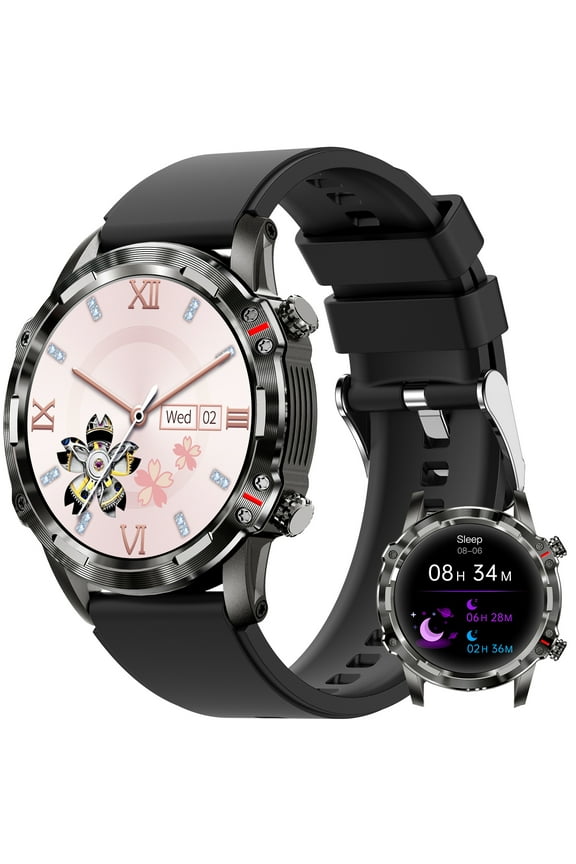 Smart Watch for Women Men (Call Receive/Dial), 1.32" Touch Screen Fitness Tracker Watch with Sleep Monitor Activity Tracker Sport Smartwatch for Android iOS