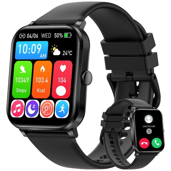 VOPOCO Smart Watch for Men Women Make Calls 1.85" HD Screen Sports Smartwatch for ios Android Waterproof 100+ Sports Modes Activity Tracker