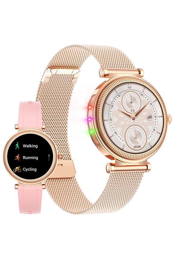 Smart Watch for Women 1.27" HD Screen Bluetooth Make/Answer Call Outdoor Sport Smartwatch Waterproof Smart Watch Compatible for iOS Android