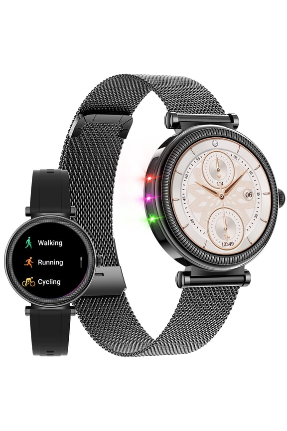 Smart Watch for Women 1.27" HD Screen Bluetooth Make/Answer Call Outdoor Sport Smartwatch Waterproof Smart Watch Compatible for iOS Android