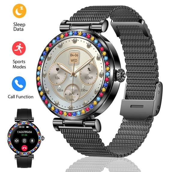 VOPOCO Smart Watch for Women 1.27" HD Screen Watch Answer/Make Call Waterproof Sport Smartwatch for Android iOS Phone