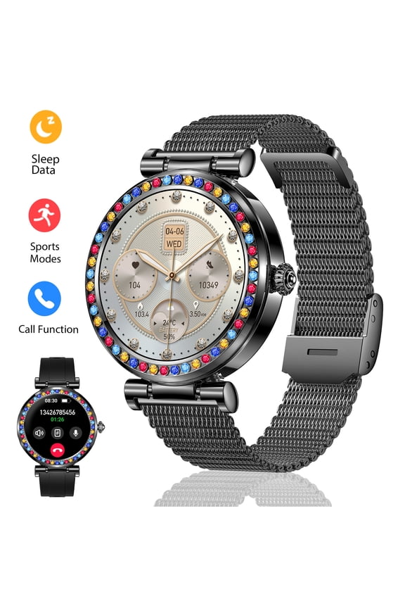 Smart Watch for Women 1.27" HD Screen Watch Answer/Make Call Waterproof Sport Smartwatch for Android iOS Phone