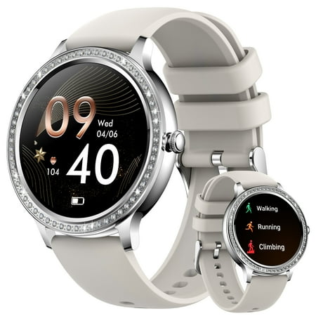 VOPOCO Smart Watch for Women, 1.32'' Full Touchscreen 20 Sports Modes Fitness Watch, IP67 Waterproof Pedometer Smartwatch, for iPhone Android Phones