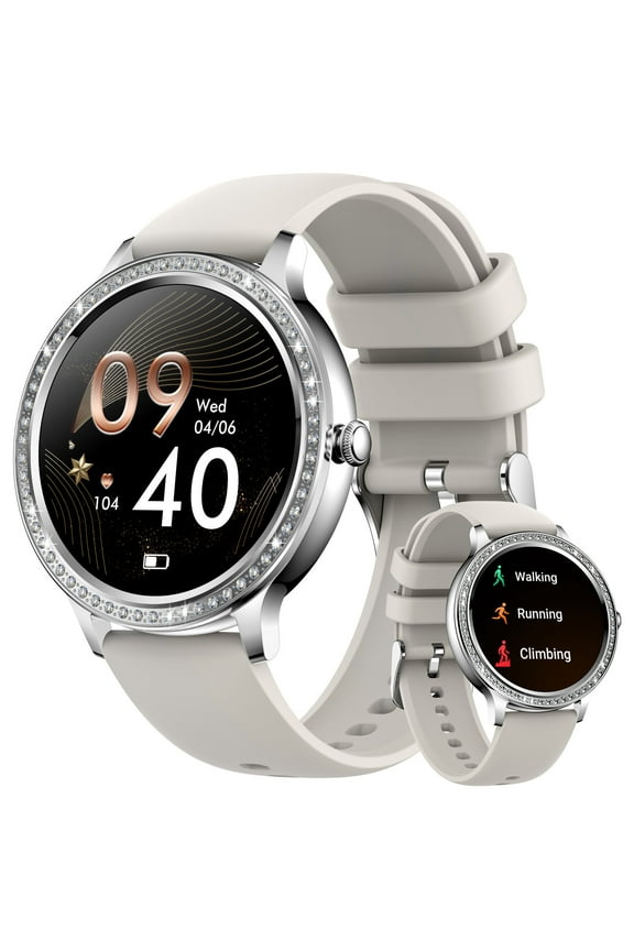 Smart Watch for Women, 1.32'' Full Touchscreen 20 Sports Modes Fitness Watch, IP67 Waterproof Pedometer Smartwatch, for iPhone Android Phones