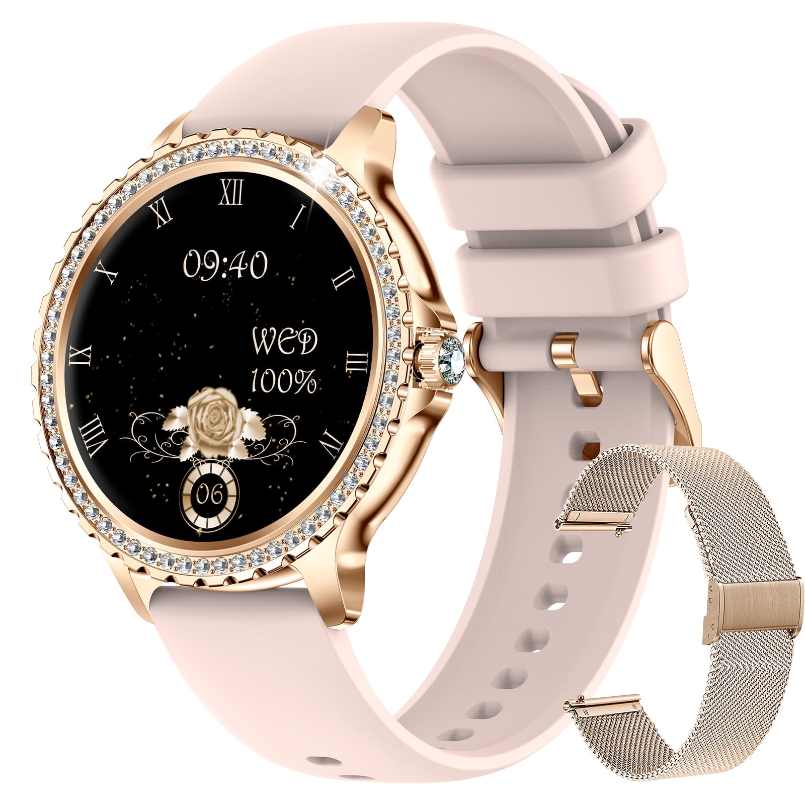 Pink-Steel Strap
