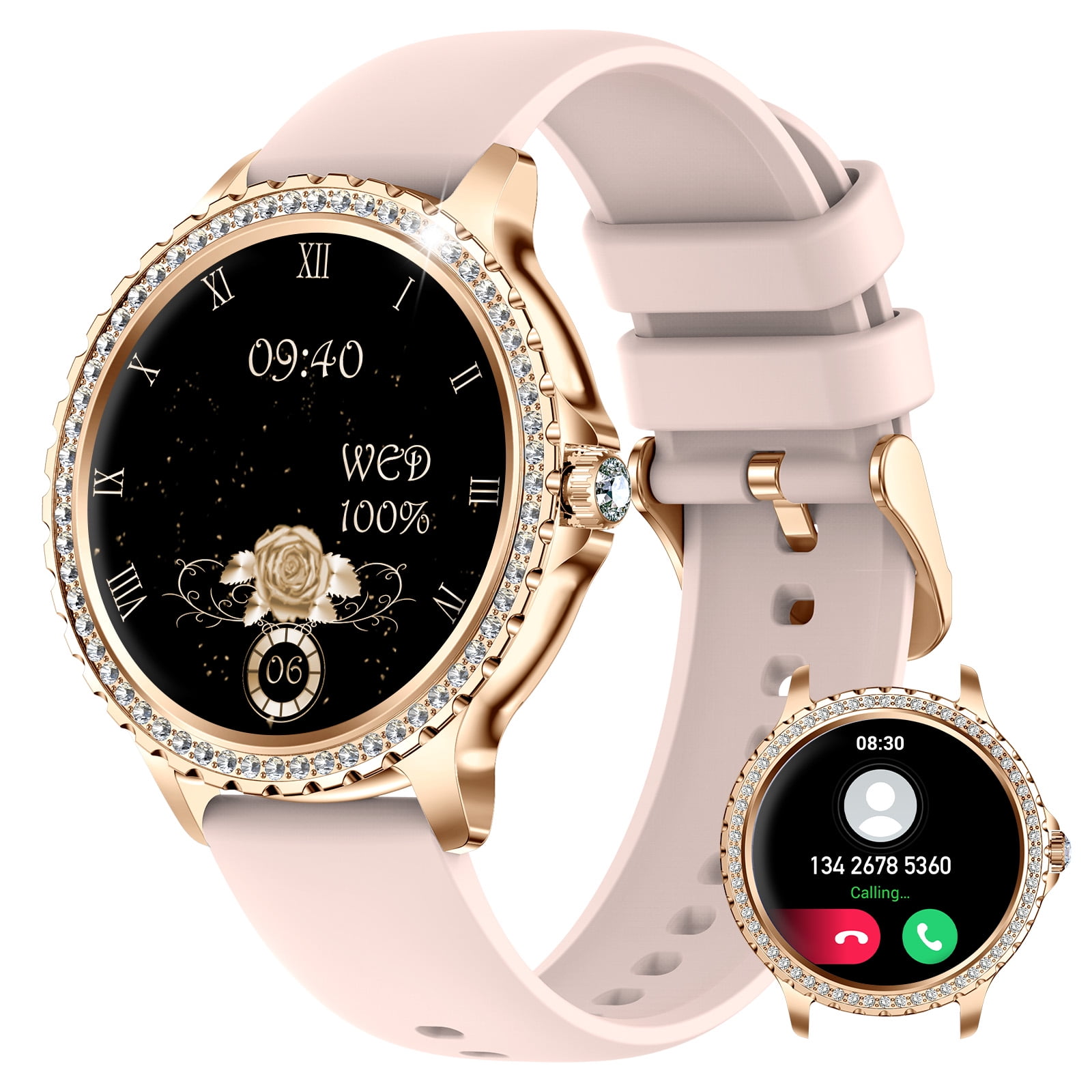 VOPOCO Smart Watch for Women 1.32" HD Sports Watch with Text and Call for iPhone Samsung Android Phone