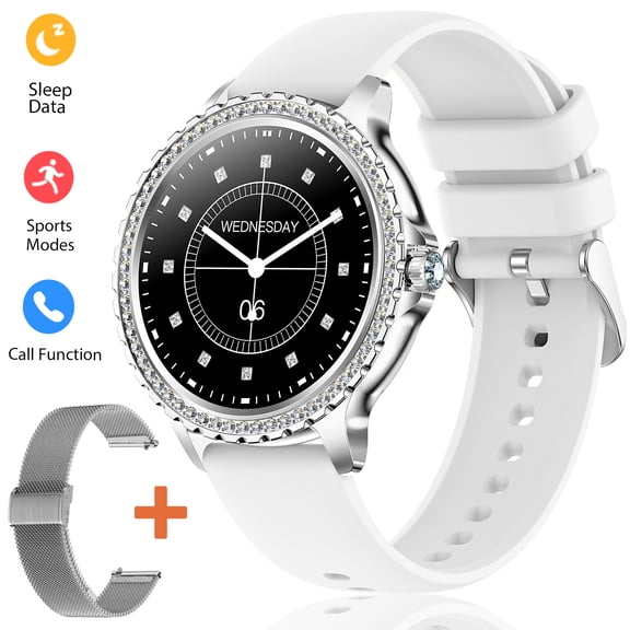 VOPOCO Smart Watch for Women 1.32" Screen 230mAh IP67 Waterproof Sports Smartwatch with 20+ Sports Modes for Android and iOS Phone