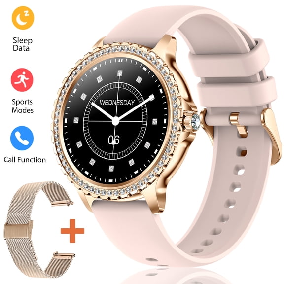 VOPOCO Smart Watch for Women 1.32" Screen 230mAh IP67 Waterproof Sports Smartwatch with 20+ Sports Modes for Android and iOS Phone