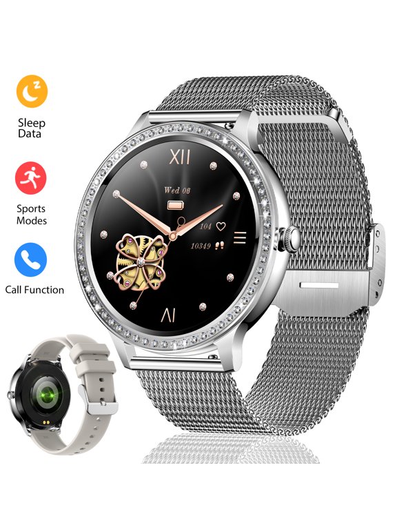 Smart Watch for Women Call Receive/Dial with 20 Sports Modes Waterproof Watch Smartwatch 1.32" HD Full Touch Screen for iPhone Android