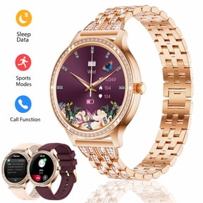 VOPOCO Smart Watch for Women Call Receive/Dial with 20 Sports Modes Waterproof Watch Smartwatch 1.32" HD Full Touch Screen for iPhone Android