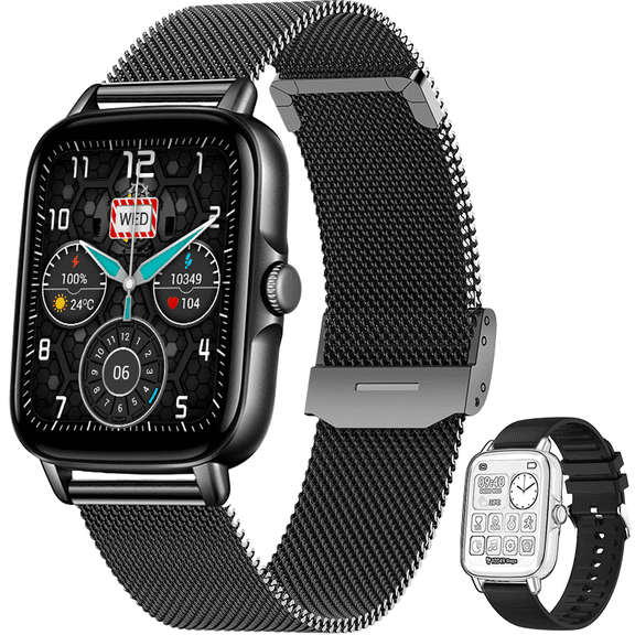 VOPOCO Smart Watch for Women Men Bluetooth Calling 1.7'' Large HD Waterproof Sports Watch Activity Smartwatch for iOS Android
