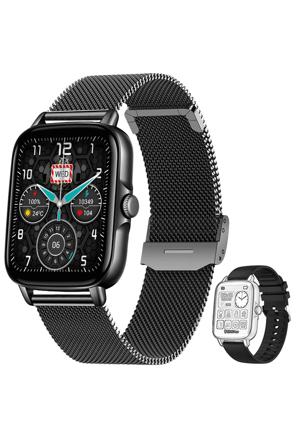 Smart Watch for Women Men Bluetooth Calling 1.7'' Large HD Waterproof Sports Watch Activity Smartwatch for iOS Android