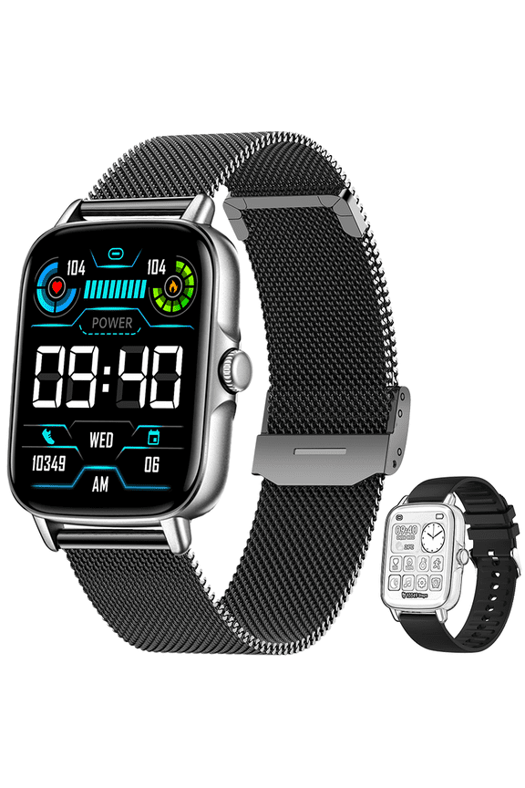 Smart Watch for Women Men Bluetooth Calling 1.7'' Large HD Waterproof Sports Watch Activity Smartwatch for iOS Android