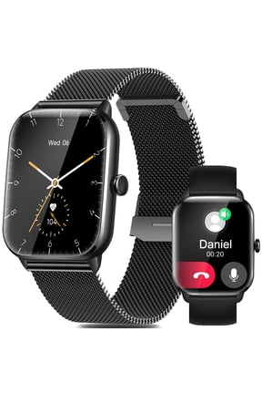 Smart Watches for Men(Make/Answer Call), 1.9" HD Full Touch Screen Rugged Sports Smart watch Compatible with Android iOS, 230mAh Waterproof Activity Tracker with Pedometer