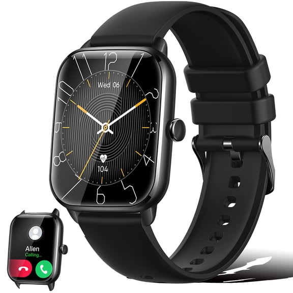 VOPOCO Smart Watches for Men(Make/Answer Call), 1.9" HD Full Touch Screen Rugged Sports Smart watch Compatible with Android iOS, 230mAh Waterproof Activity Tracker with Pedometer