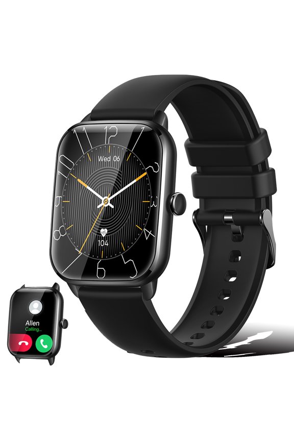 Smart Watches for Men(Make/Answer Call), 1.9" HD Full Touch Screen Rugged Sports Smart watch Compatible with Android iOS, 230mAh Waterproof Activity Tracker with Pedometer