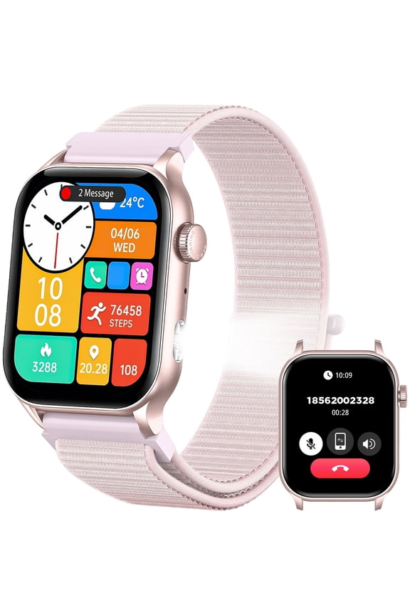Smart Watches for Men Women(Answer/Dial Calls) with 1.95” AMOLED Display 340 mAh Battery Outdoor Smartwatch 100+ Sports Mode Smartwatch for iOS Android