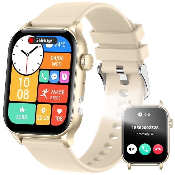VOPOCO Smart Watches for Men Women(Answer/Dial Calls) with 1.95” AMOLED Display 340 mAh Battery Outdoor Smartwatch 100+ Sports Mode Smartwatch for iOS Android
