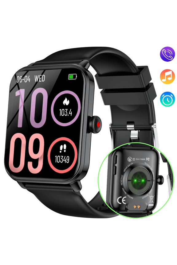 Smart Watches for Men Women (Answer/Make Calls) 1.83" HD Activity Tracker with 100+ Sport Modes Fitness Smartwatch Waterproof Pedometer Smartwatches for iOS Android