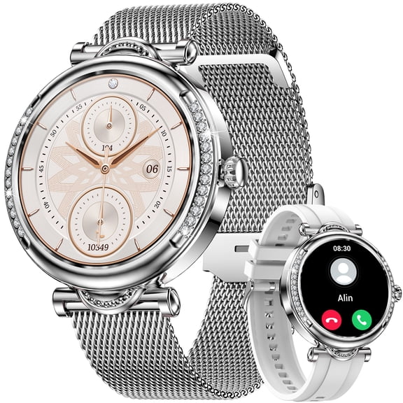 VOPOCO Smart Watches for Women (Answer/Make Call) with HD Screen, Women's Fitness Tracker with 100+ Sport Modes and Records, Waterproof Smartwatch for iOS Android