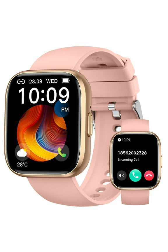 Smart Watches for Women, Compatible with iPhone And Android Phones, 1.85inch HD Full Touch Screen Fitness Watch, IP68 Waterproof Sports Smartwatch