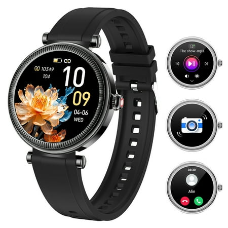 VOPOCO Smart Watches for Women, with Lighting Effects Fashion Smartwatch, with 1.27'' TFT Screen Activity Tracker, with Wireless Calling Multiple Sports Modes Watch for Android iOS