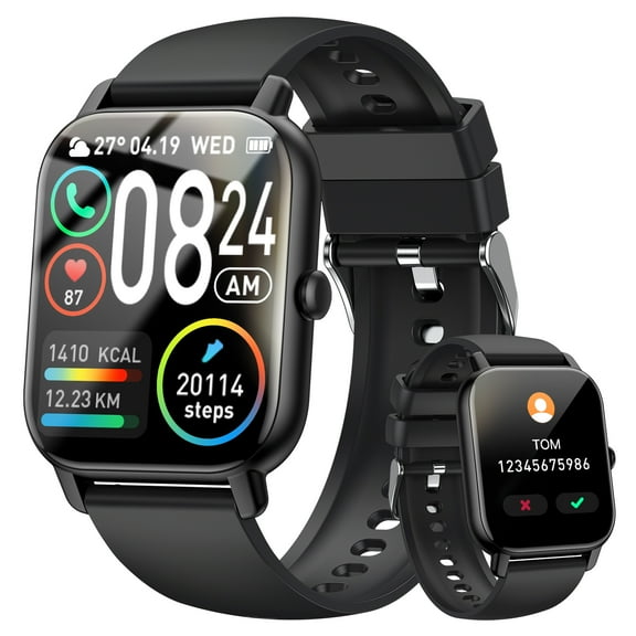 VOPOCO Smart Watches for Women Men(Answer/Make Call), 1.85" Large HD Screen Smartwatch for iPhone Android Phones, IP68 Waterproof Fitness Watch with 100+ Sport Modes