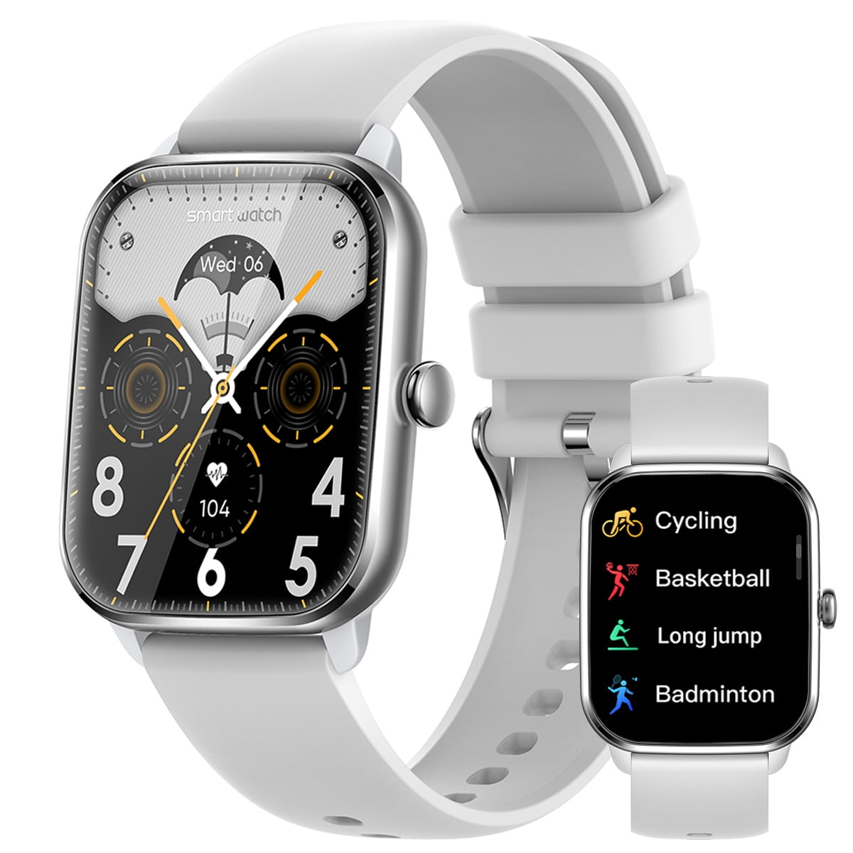 VOPOCO Smartwatch for Men/Women (Answer/Make Calls), 1.9'' Large HD Screen Business Smart Watch, Waterproof Fitness Tracker Watch for Android and iOS