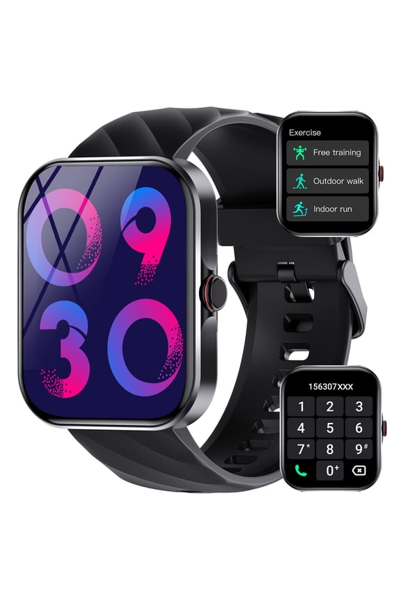 A23 Smart Watches for Men Women 1.91 Full Touch Screen Smartwatch Compatible with iOS Android, 1pc