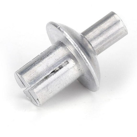 VOPPV 100PCS Flat Head Semi Hollow Rivet /Crimped Metal Rivet Nail ...