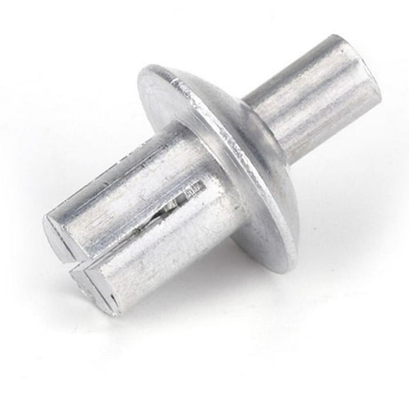 VOPPV 100PCS Flat Head Semi Hollow Rivet /Crimped Metal Rivet Nail /Wool W9A9