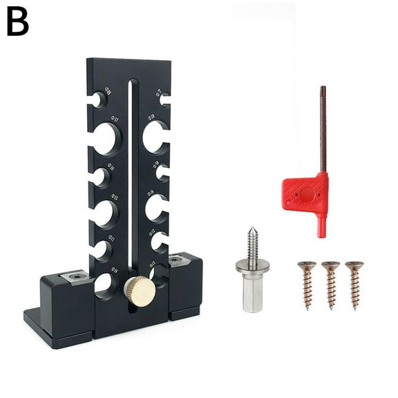7-18mm Adjustable Dowel Maker Jig Woodworking Electric Drill Milling Dowel GXS E0F8