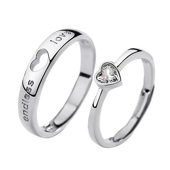 VOPPV Couple's Matching Rings His Crazy or Her Band For Men or Women N7A8 Expr❄ F0W9