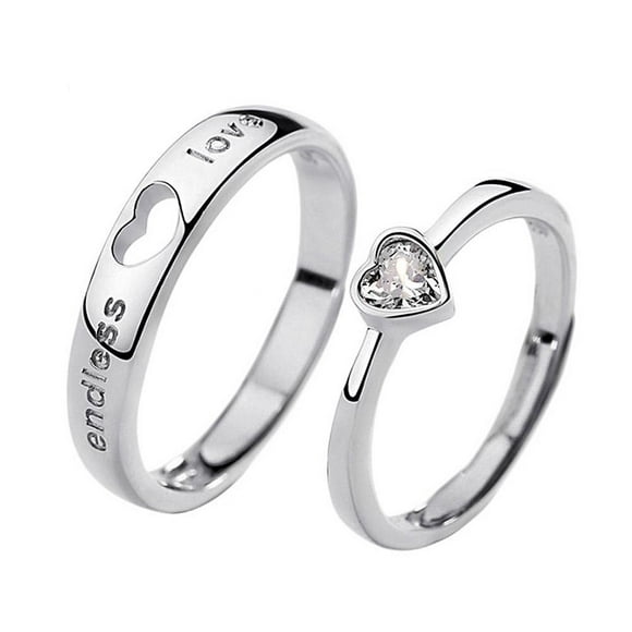 Couple's Matching Rings His Crazy or Her Band For Men or Women N7A8 Expr❄ F0W9