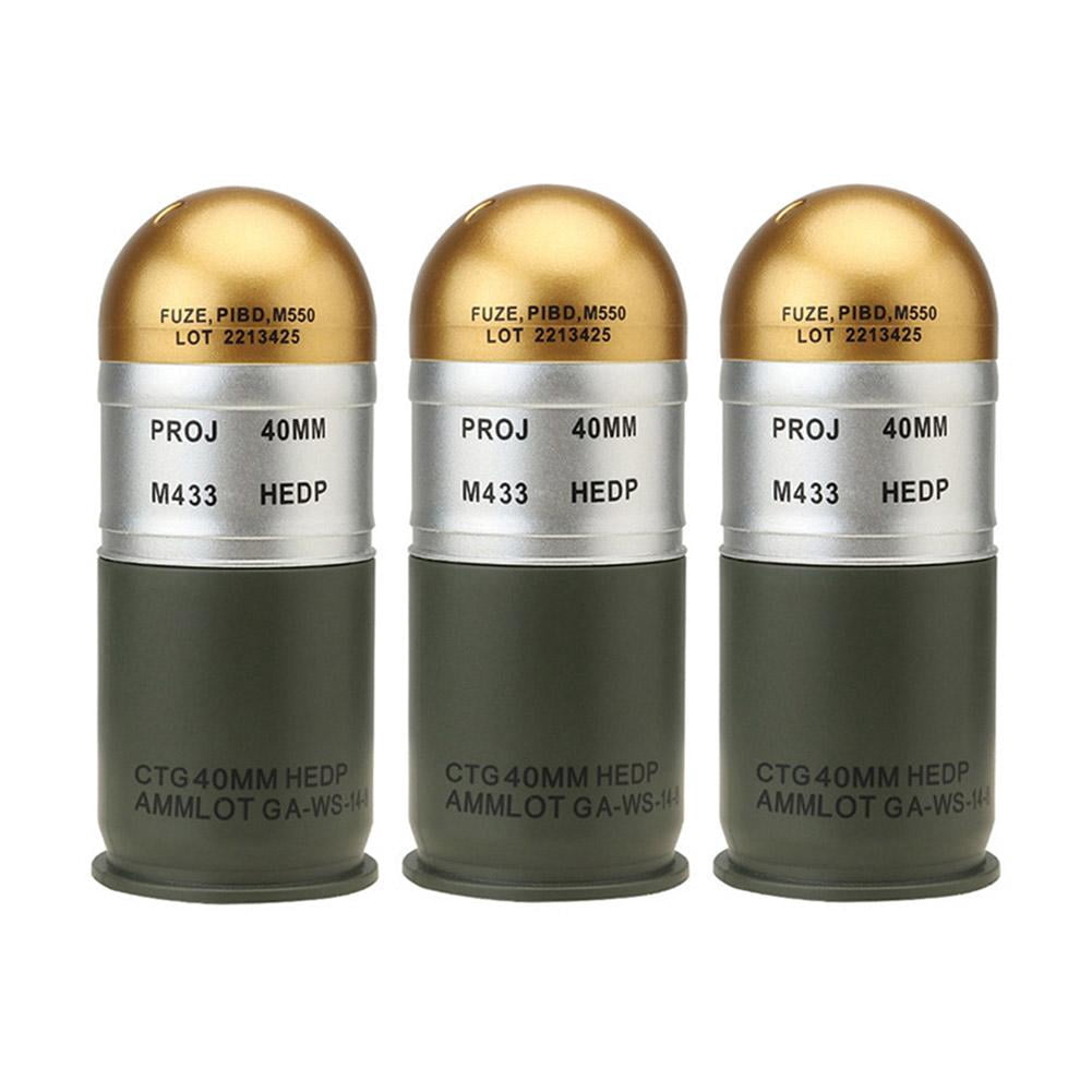 VOPPV M433 HEDP 40mm Cartridge Dummy Grenade Model Collection Toy Mini Storage Case59 K1A7