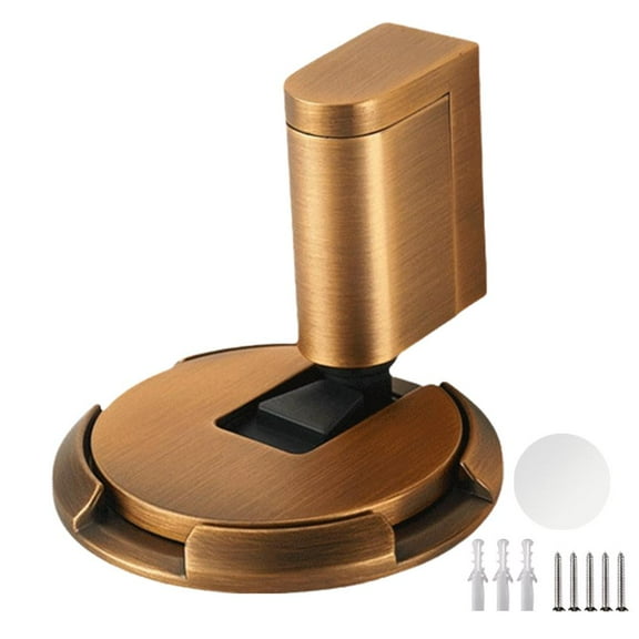 VOPPV Mechanical Floor Door Stopper,Windproof Door Stopper Heavy Duty Floor Door Stop Keep Door Open,Door Catcher to Hold Door Open, No Drilling Door Stopper for Within 3/4 Inch High Door Gaps Q4F3