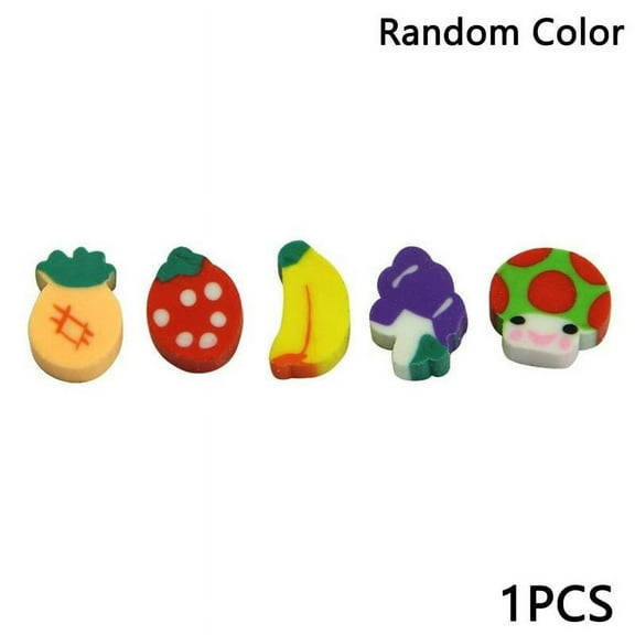 Mini Fruit Shaped Rubber Pencil Eraser Novelty Stationery Xmas Gift Nice AU BEST N1A6