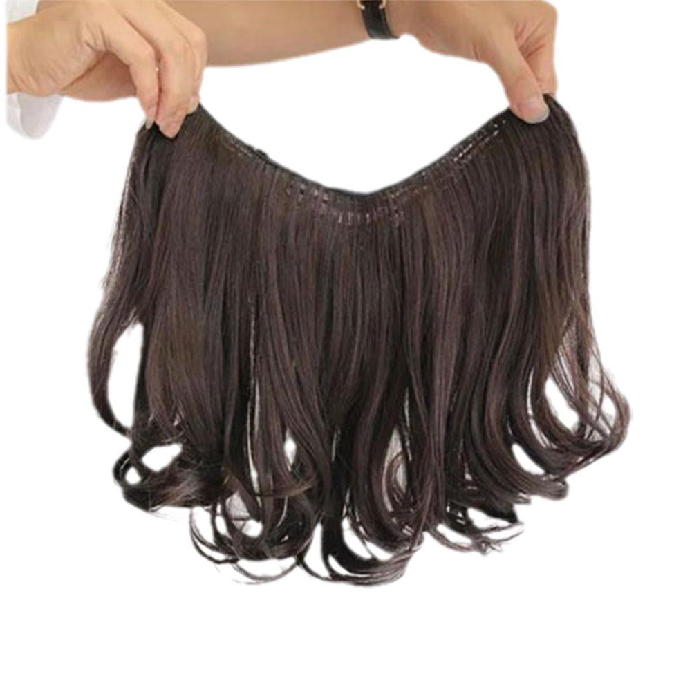 VOPPV Wig Female Long Curly Hair Big Wave Cute One Piece Seamless