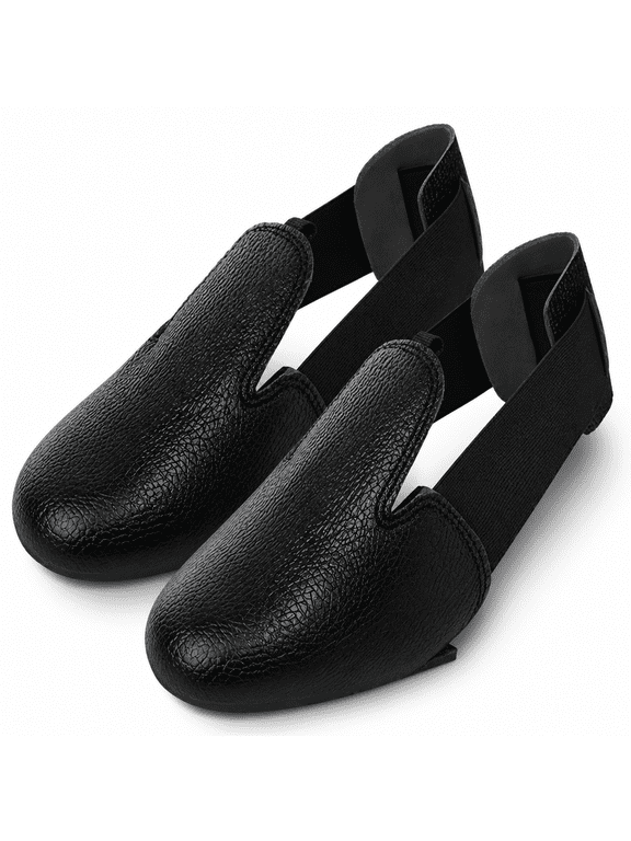 1 Pair Steel Toe Inserts for Shoes, Anti-Smash Overshoes Steel Toe Inserts with Elastic Strap for Toe & Metatarsal Guard, Safety Shoe Covers for Safety Boots, Safety Footwear