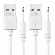 VORALYN 2.7Ft Usb Dc Charging Cable 2.5Mm Fast Charger Replacement Cord - 2 Pack