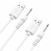 VORALYN 2 Pack Dc Charging Cable   Usb to Dc 2.5Mm Fast Charger Cord for Beauty Instrument Charging Cable Massager Charger Cord Fast Dc to Dc Charger