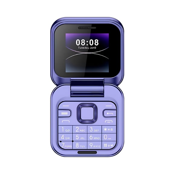 VORALYN 2025 New Mini Flip Mobile Phone,2 Sim Card,Small Display,Foldable Cell Phone,Unlocked Flip Phone,2G Flip Cell Phone