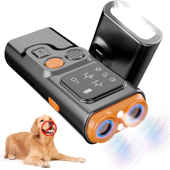 VORALYN 2026 New Anti Barking Device for Dogs with Led Flashlight & Hd Display,3 Modes Dog Whistle to Stop Barking,50Ft Rechargeable for Dog Training,Outdoor Use,Walking,Home,Yard