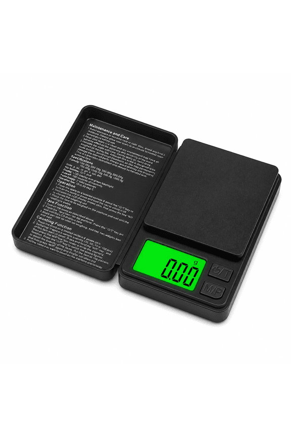 2026 New Digital Mini Pocket Scale,Gram Jewelry Gold Scale 1000G*0.01,Kitchen Food Scale Black for Power Gold Coin for Weighing Jewelry,Coins,Spices,Small Ingredients,Precise Measurements.