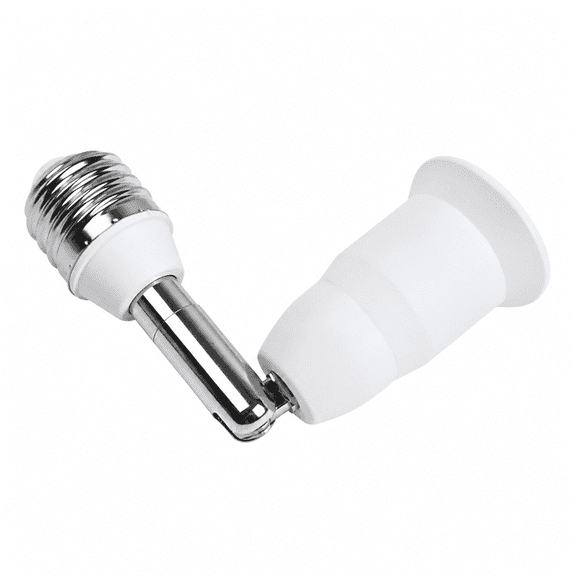 VORALYN 2026 New E27 Light Socket Extender, 4.9 inch Extension Light Bulb Socket Adapter, Adjustable 90 Right Angle Lamp Holder for Home, Office, Kitchen, Living Room, Workspace.