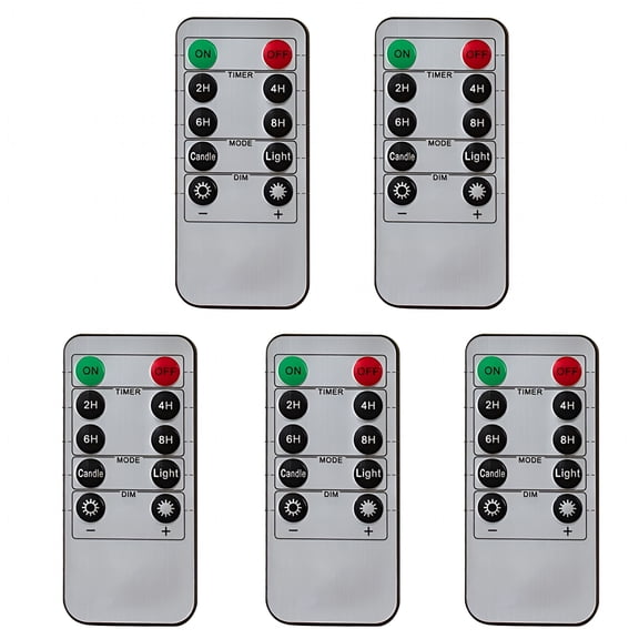 VORALYN 2026 New Led Remote Control for Various Flameless Led Candles,5Pcs, for Home, Party, Wedding, Holiday Decor, Outdoor Events, Dining, Bedside Lighting.