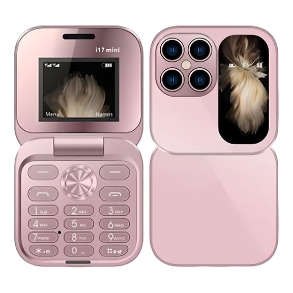 VORALYN 2026 New New Mini Flip Phone-Unlocked 2G Cell Phone for Seniors,Large Buttons,Dual Screens,Long-Lasting Battery,Clear Sound,Compact&Easy-To-Use Design
