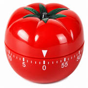 VORALYN 2026 New Pomodoro Timer,Tomato Shaped Mechanical 60 Minutes Countdown Timer Kitchen Cooking&Baking Helper for Cooking, Baking, Study, Exercise, Work 6.3 X 4.5 Cm