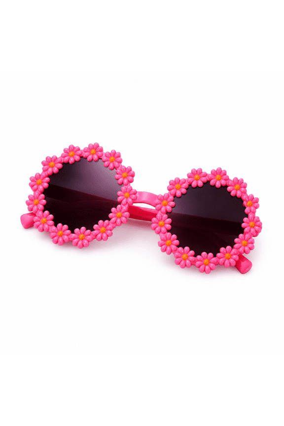 2Pcs Toddler Sunglasses,Smooth Hinge Action Toddler Sunglasses Age 2-4,Curved Temple Arms Toddler Girl Sunglasses,Style1